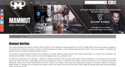 Desktop Screenshot of mammut-nutrition.com