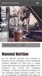 Mobile Screenshot of mammut-nutrition.com